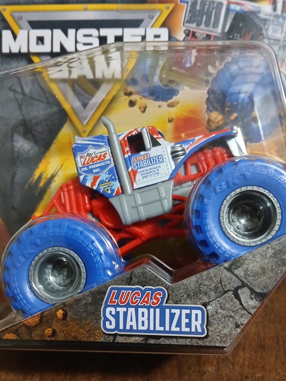 Lucas Stabilizer Monster JamTruck  — Blue & Red 1/64